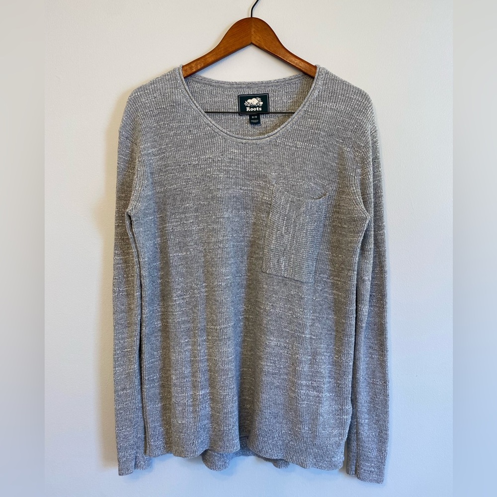 Cozy grey Roots sweater